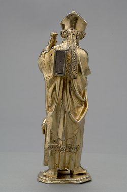 Hl. Bischof mit einem Knaben (Fragment)