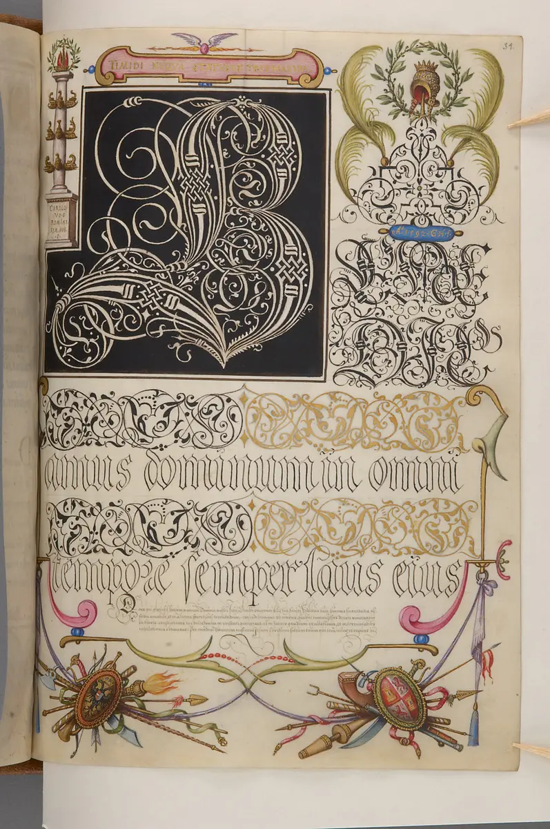 Schriftmusterbuch; 127 Blatt Pergament