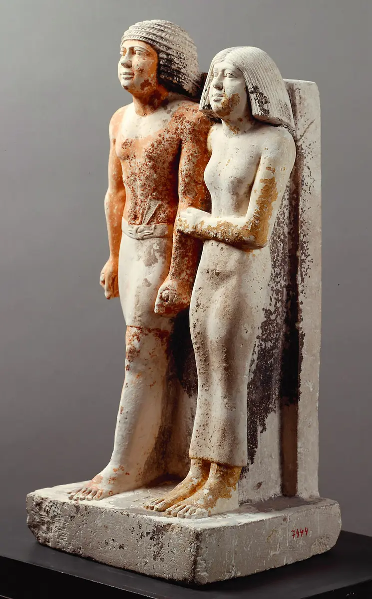 Statuengruppe des Kai-pu-ptah und der Ipep