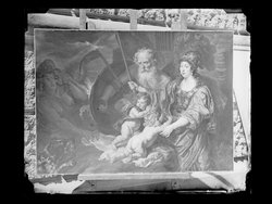 Minerva und Saturn beschützen Kunst und Wissenschaft vor Neid und Lüge