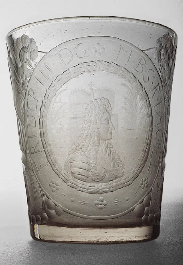 Becher mit Portrait des Kurfürsten Friedrich III. von Brandenburg