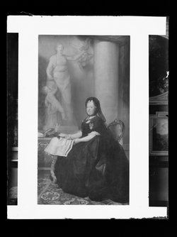 Kaiserin Maria Theresia (1717-1780) mit der Statue des Friedens