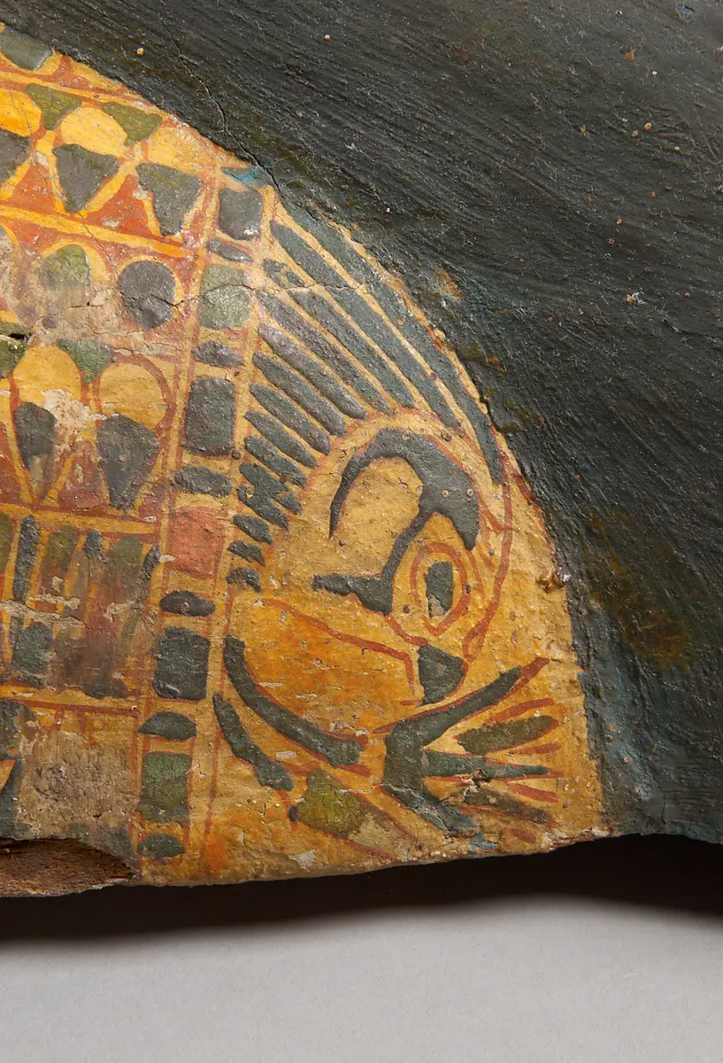 Deckel des mumienförmigen Innensarges des Anch-ef-en-mut
