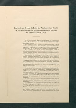 Bestimmungen für den Dienstbetrieb in den kunsthistorischen Sammlungen des Allerhöchsten Kaiserhauses