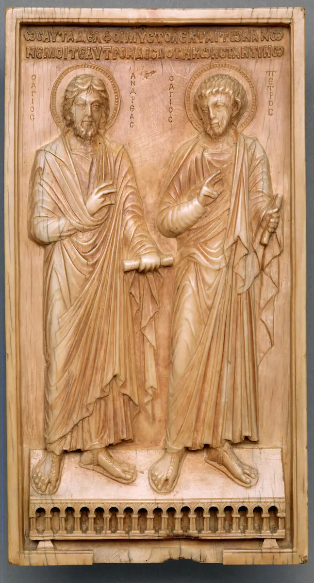 Apostel Andreas und Petrus