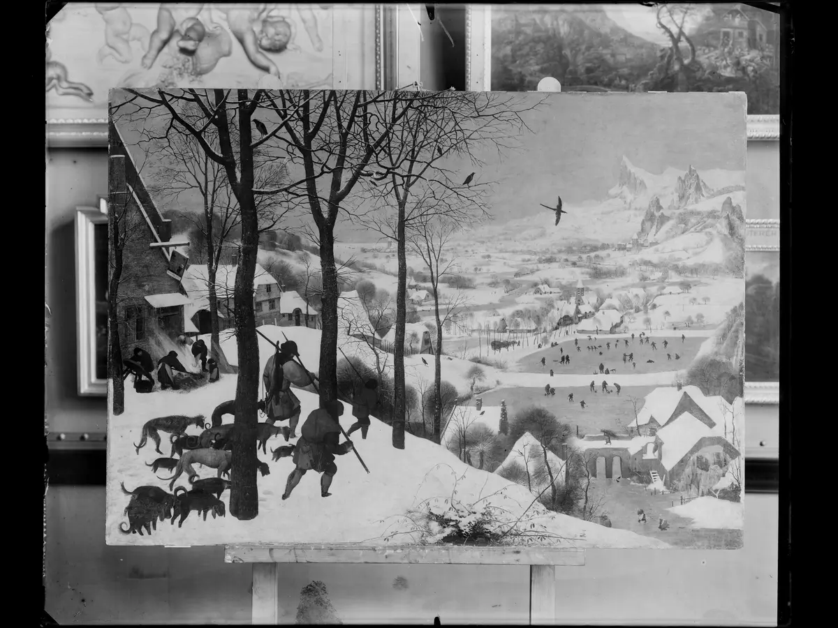 Die Jäger im Schnee