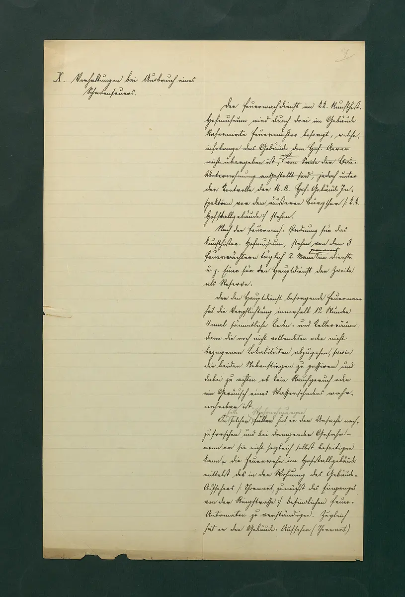 Feuerwachordnung für das Kunsthistorische Museum