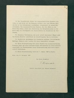 Dienstanweisungen für Postenaufseher, Portiere, die Telephonzentrale, Oberaufseher, Nachtportiere und Nachtaufseher, für den Wochendienst der Beamten und der Verwaltungskanzlei