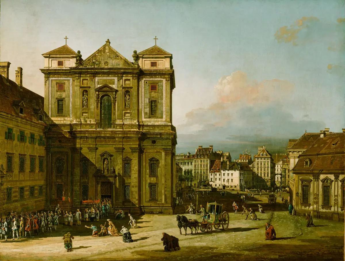 The Freyung in Vienna, View from Northwest