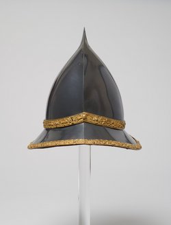 Capacete der blau-goldenen Garnitur