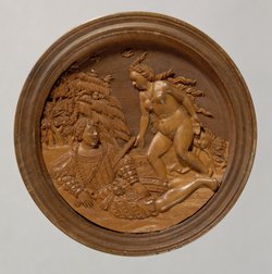 Pyramus und Thisbe; Spielstein für das Brettspiel für den "Langen Puff"