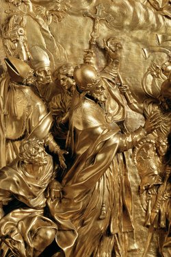 Die Begegnung von Papst Leo des Großen mit dem Hunnenkönig Attila