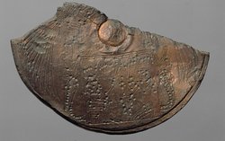 Fragmentierter runder Deckel
