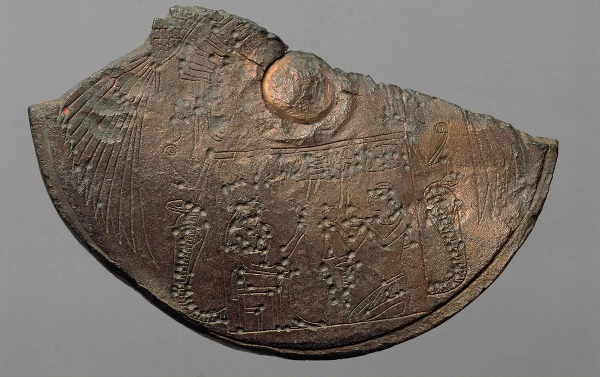 Fragmentierter runder Deckel