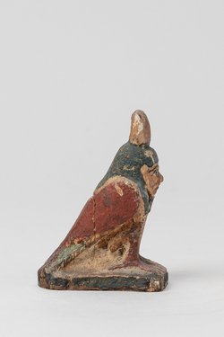 Ba-Vogel in Gestalt eines menschenköpfigen Falken mit Sonnenscheibe
