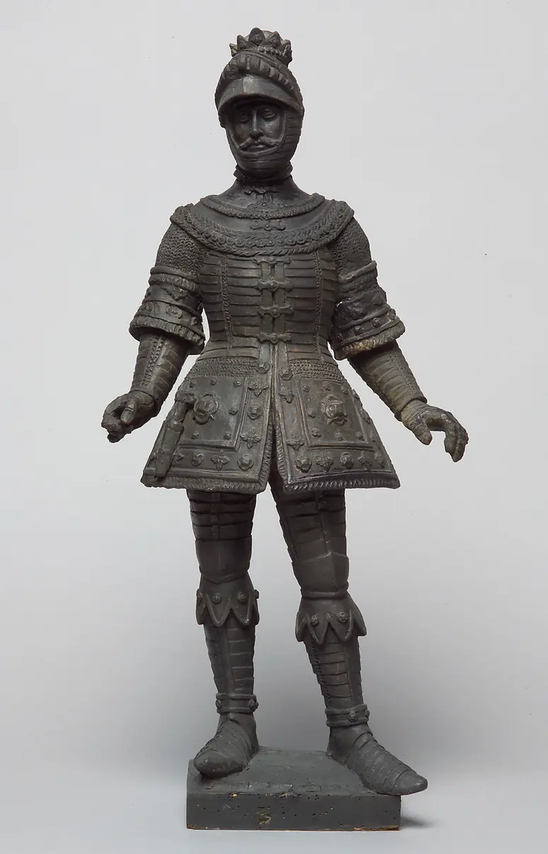 Leopold III. der Fromme, Herzog Leopold III. von Österreich, Statue, Statuette, Terracotta