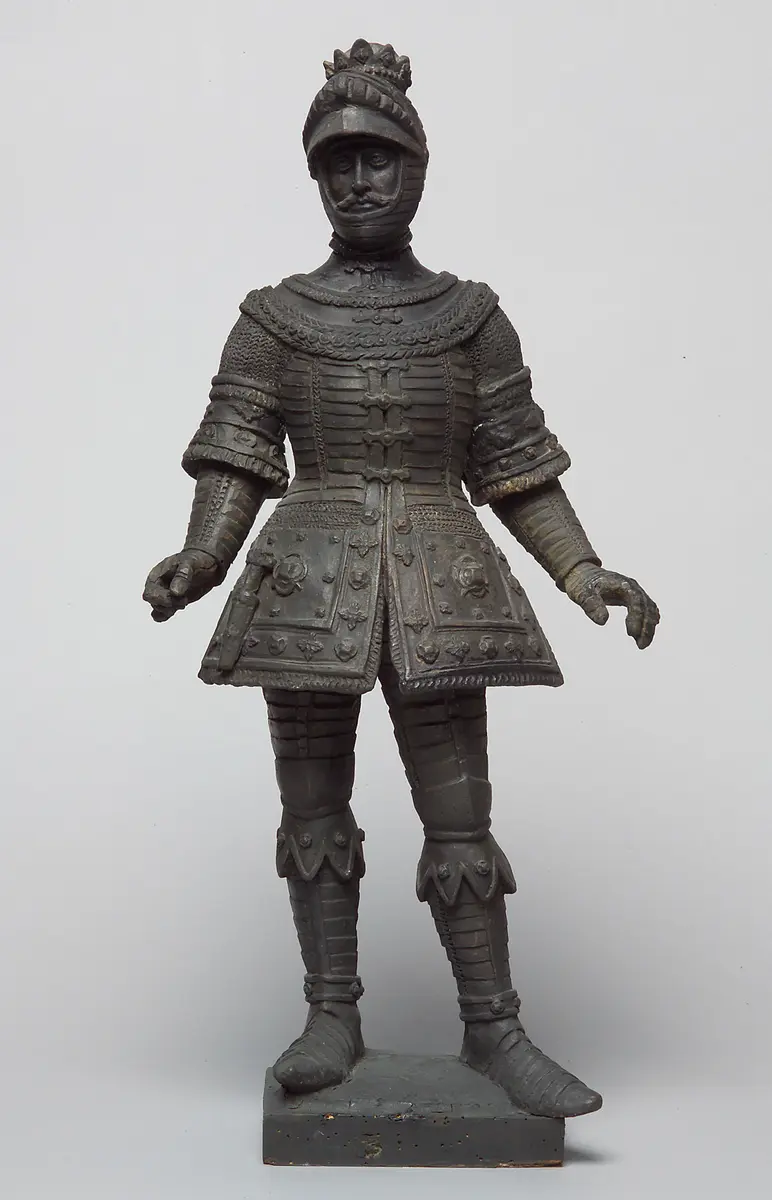 Leopold III. der Fromme, Herzog Leopold III. von Österreich, Statue, Statuette, Terracotta