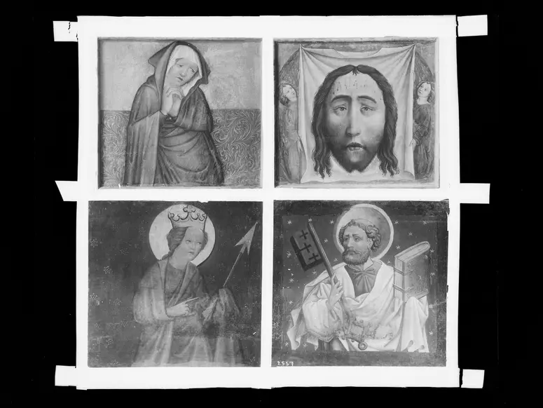 Trauernde Maria, hl. Ursula, Schweißtuch der Veronika, hl. Petrus