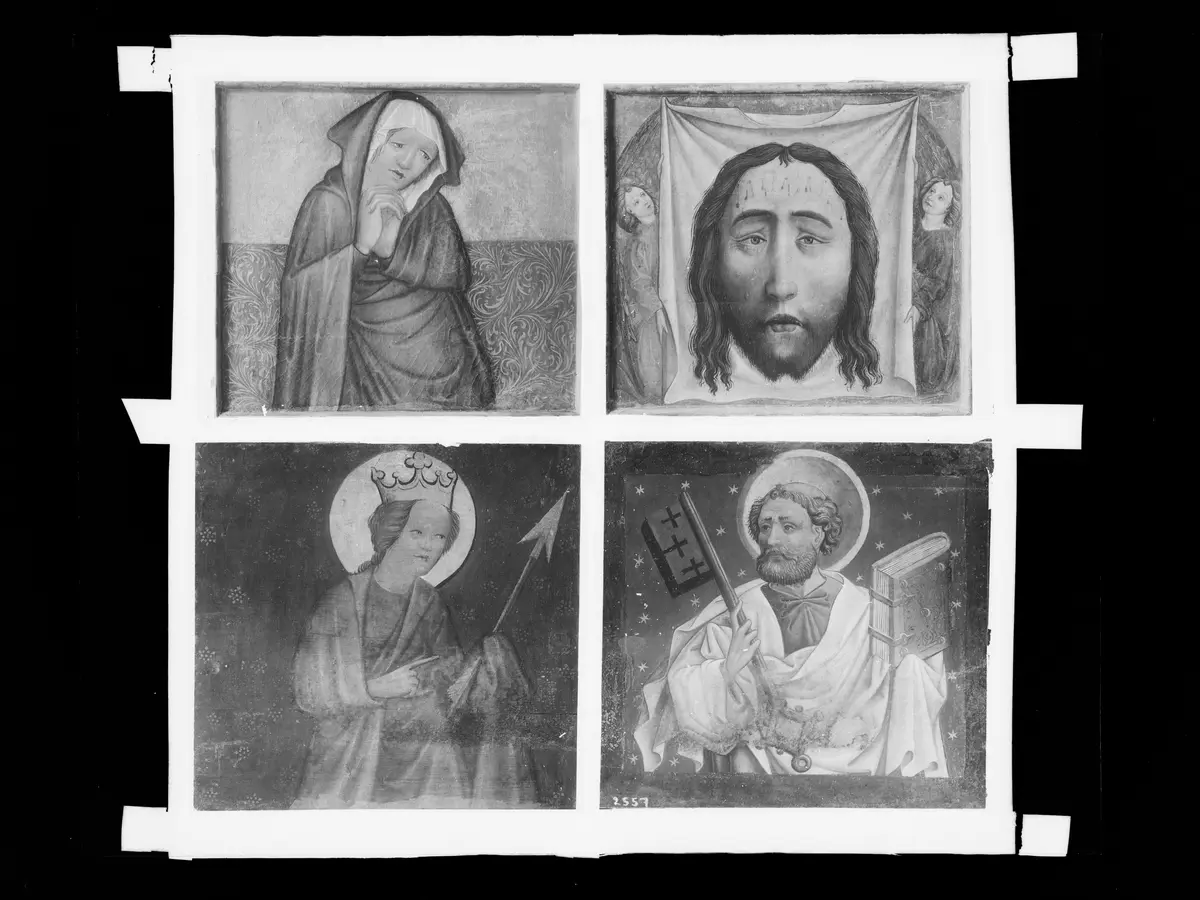 Trauernde Maria, hl. Ursula, Schweißtuch der Veronika, hl. Petrus