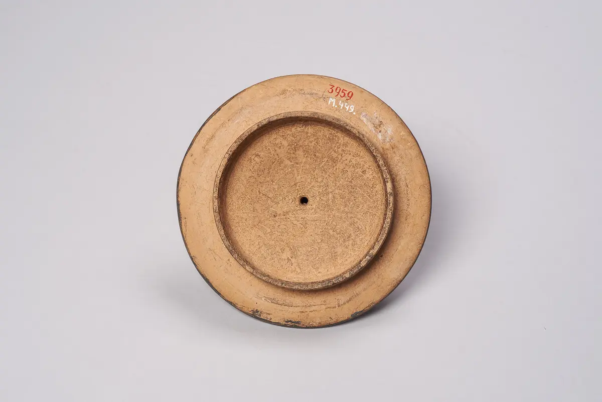Halsamphora mit Deckel: Satyrn und Mänaden // Mädchen mit Tympanon