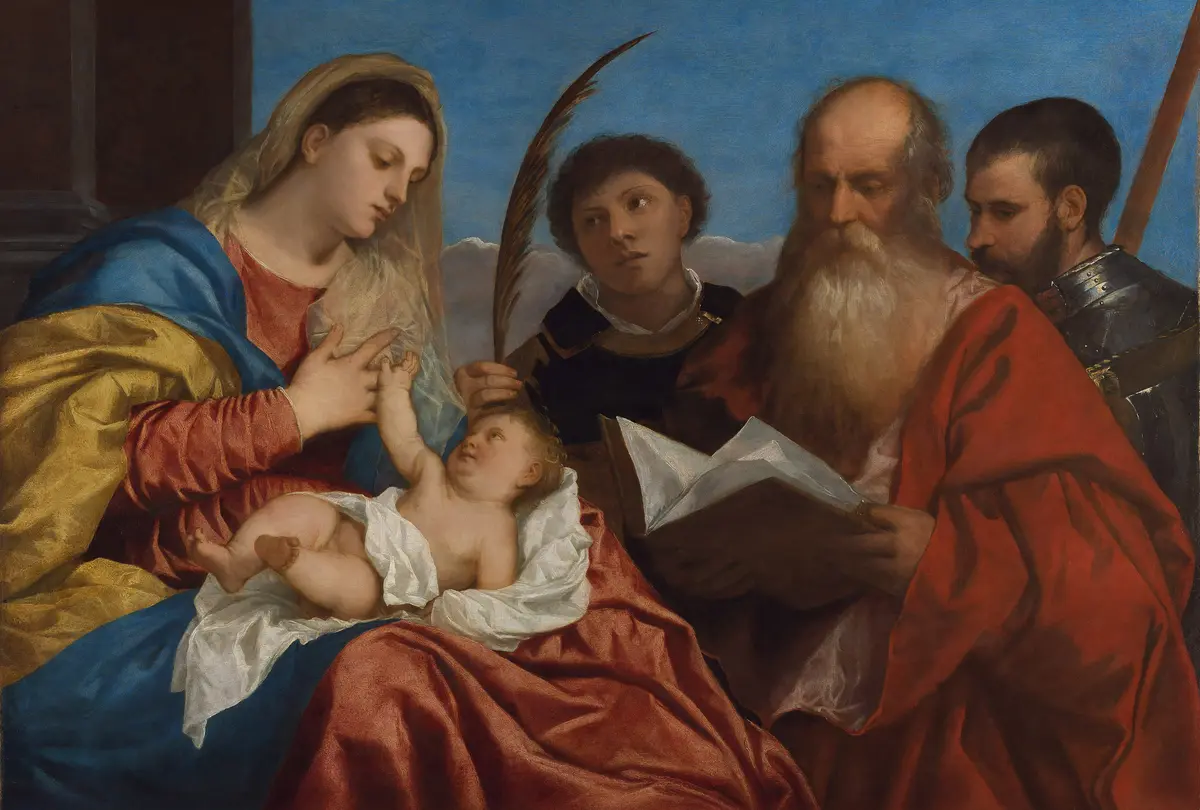 Maria mit Kind und den hll. Stephanus, Hieronymus und Mauritius