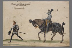 Blatt aus dem Turnierbuch Erzherzog Ferdinands II.
