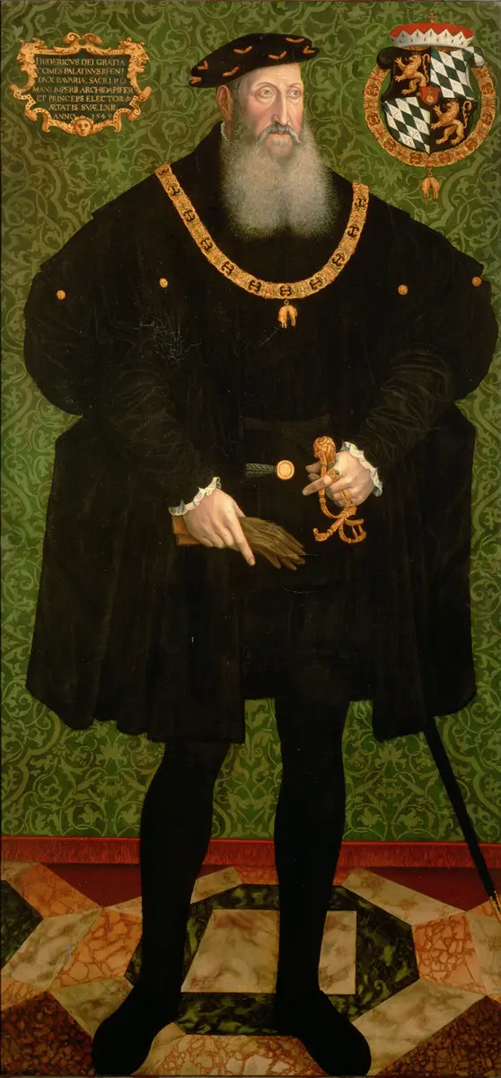 Pfalzgraf Friedrich II. (1482-1556), in ganzer Figur