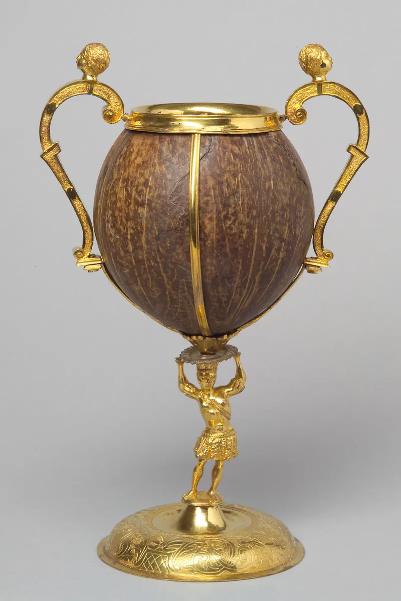 Gefäß, Pokal, Kokosnusspokal