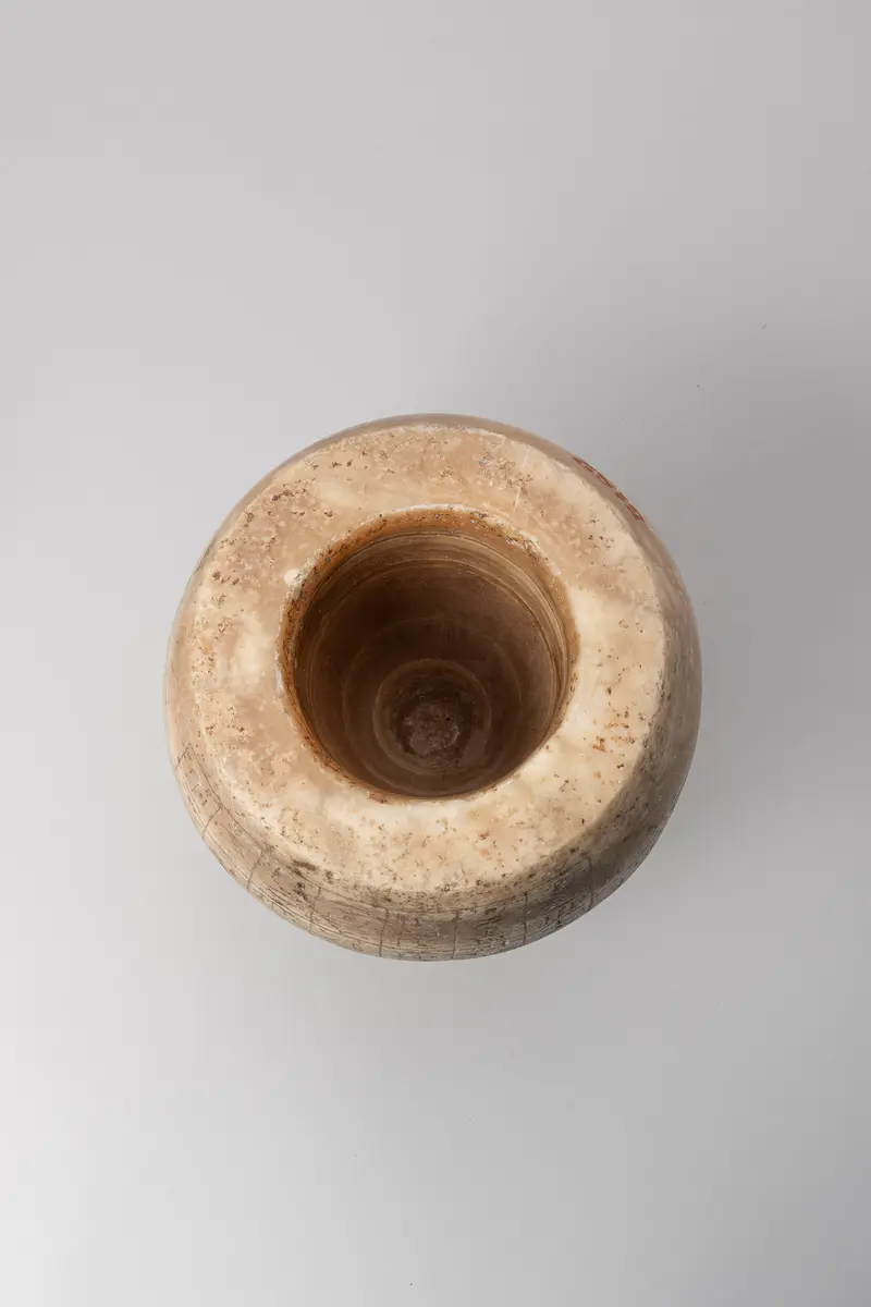 Kanope des Hor-sema-taui-em-achet mit Deckel in Form eines Menschenkopfes