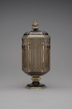 Deckelvase