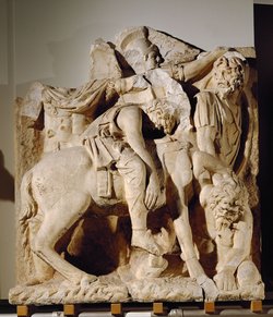 Verwundeter Partherfeldherr