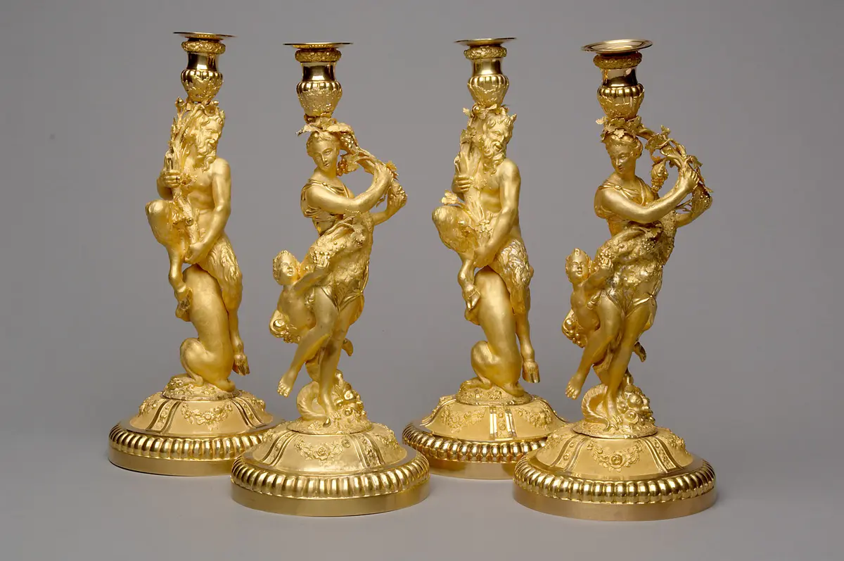 Kandelaber mit Satyr