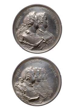 Habsburg: Maria Theresia und Franz I. Stephan / Erzherzöge Joseph (der spätere Kaiser Joseph II.), Karl Joseph, Peter Leopold (der spätere Kaiser Leopold II.) und Ferdinand (auf die gesicherte Thronfolge)