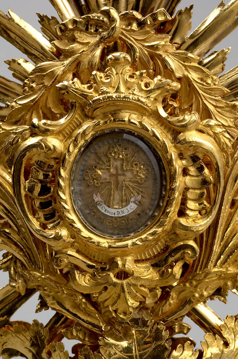 Reliquienostensorium mit einem Kreuzpartikel