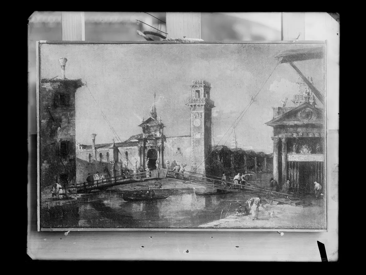 Tor zum Arsenal in Venedig