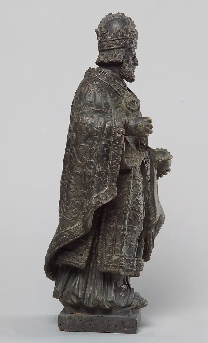 Kaiser (König) Ferdinand I., Statue, Statuette, Terracotta