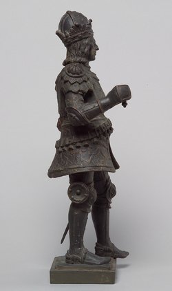 König Rudolf I. von Habsburg, Statue, Statuette, Terracotta