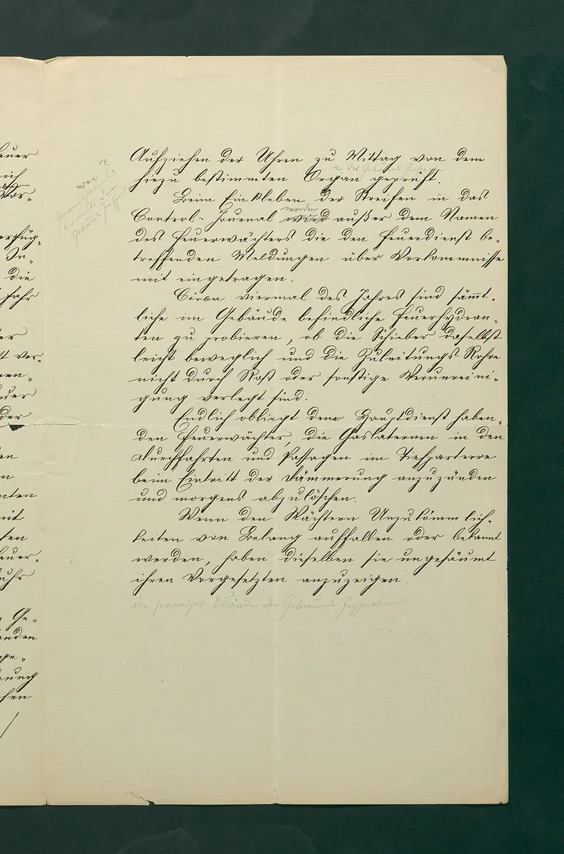 Feuerwachordnung für das Kunsthistorische Museum