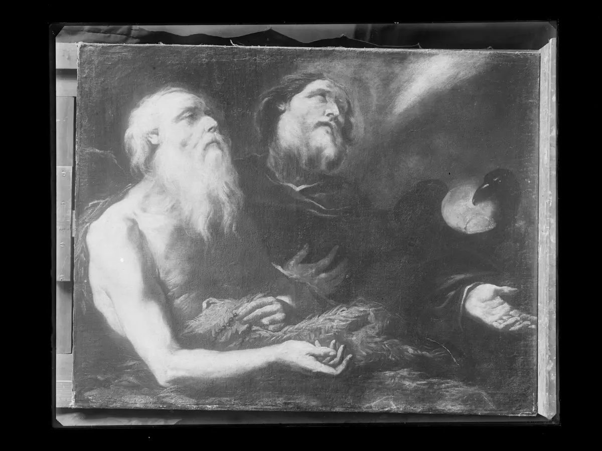 Die Einsiedler Paulus und Antonius mit dem Raben