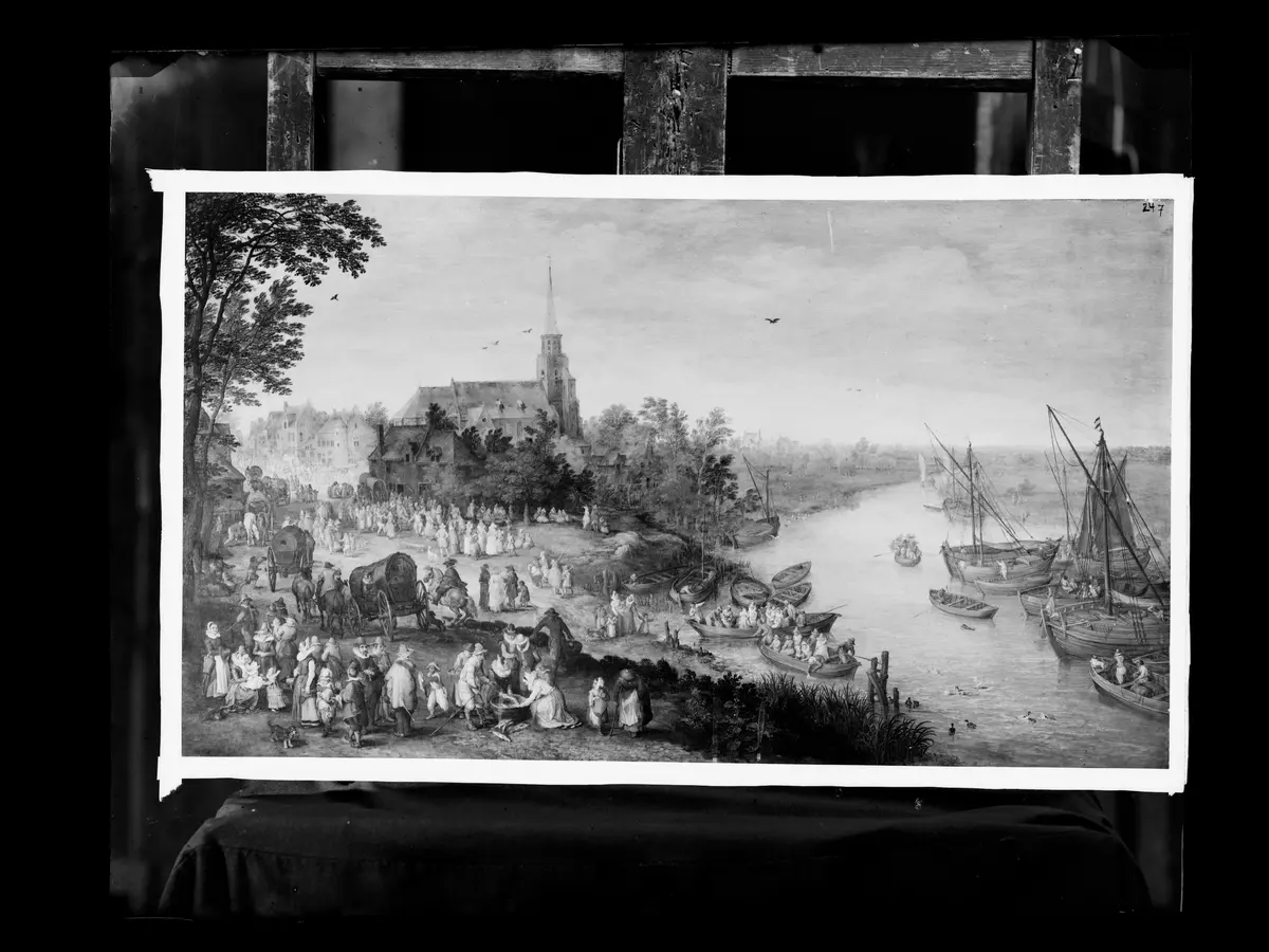 Ein Dorf-Jahrmarkt