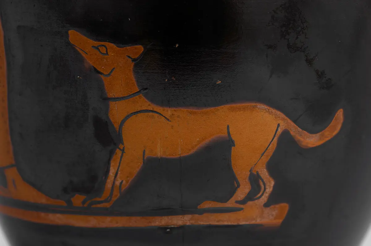 Jüngling und Hund