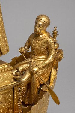 Figurenuhr mit türkischer Barke, Automat, Türkenautomat