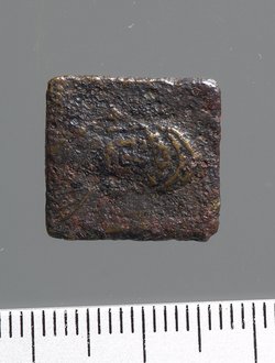 1 Nomisma, Büste und Monogramm
