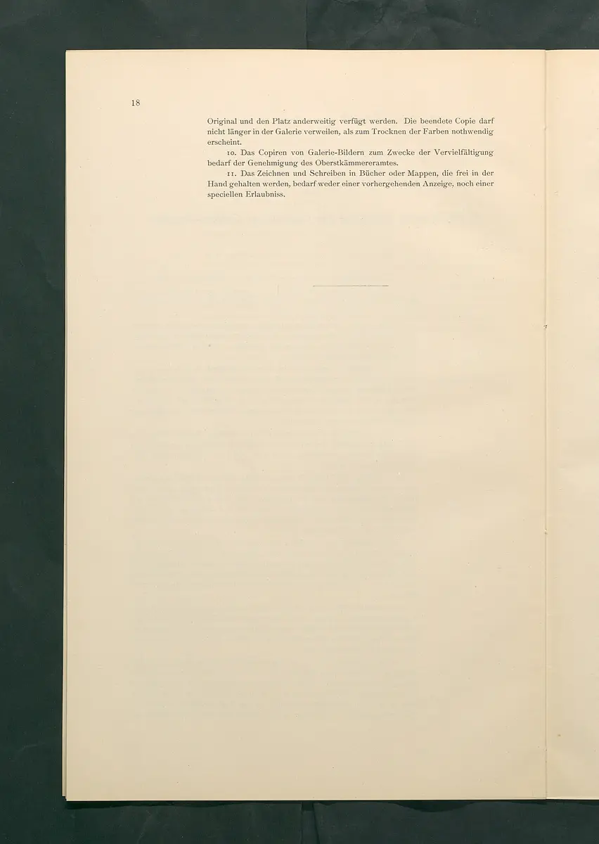 Bestimmungen für den Dienstbetrieb in den kunsthistorischen Sammlungen des Allerhöchsten Kaiserhauses