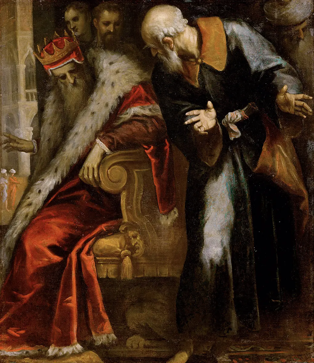 Prophet Nathan ermahnt König David