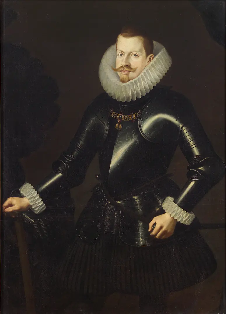 König Philipp III. von Spanien (1578-1621), Bildnis im Harnisch