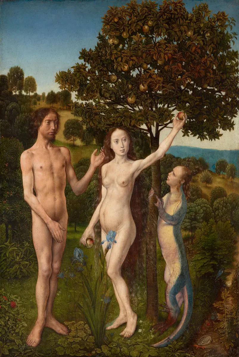 Diptychon mit Sündenfall und Erlösung: Sündenfall