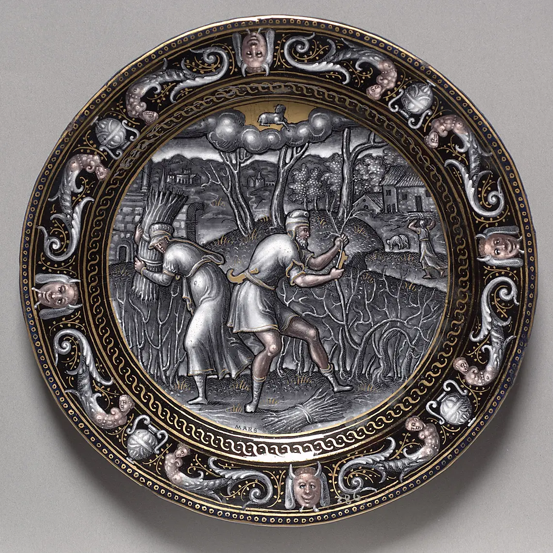 Plate with Depiction of the Month March