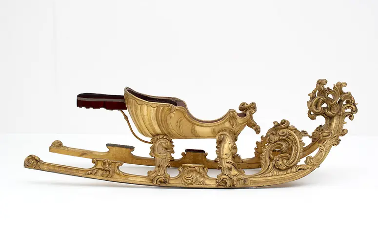 Imperial carved and gilded Carousel Sleigh