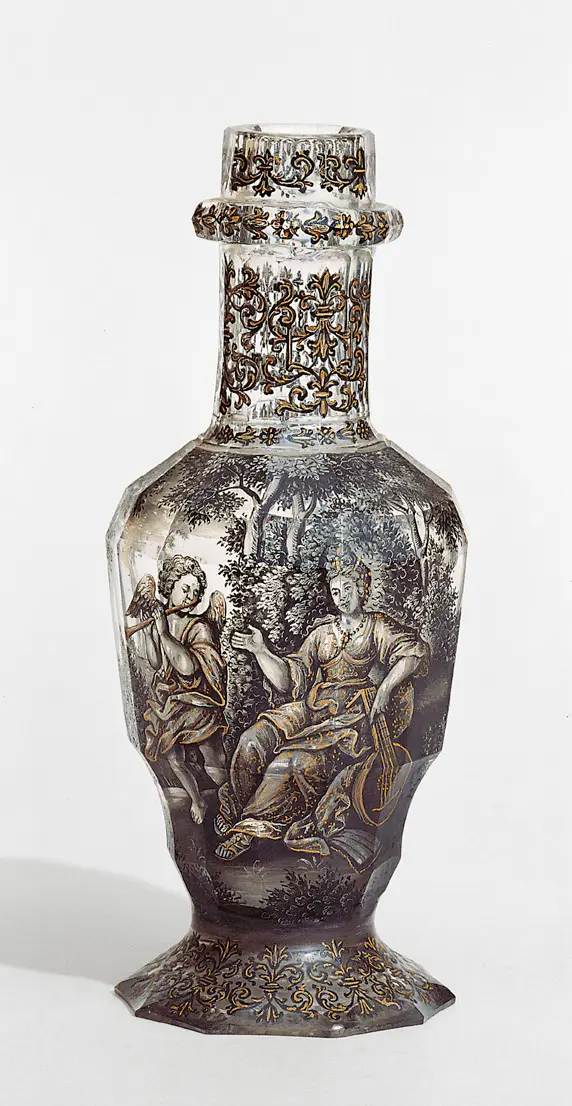 Flask with Allegory of Music